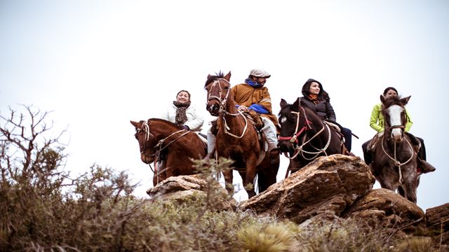 Horseback Riding At Sunset In Mendoza