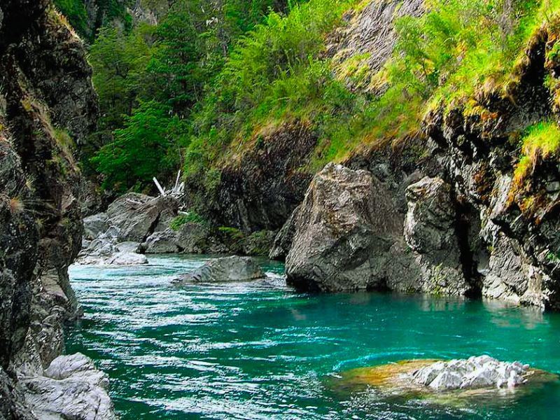 The Cajon del Azul gorge, El Bolson, Argentina