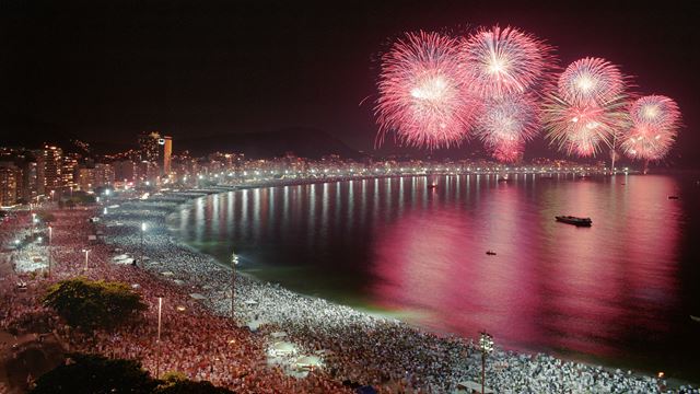 Fête Du Nouvel An À Copacabana