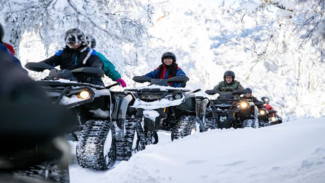 Quad Et Piste Dans Le Cerro Otto