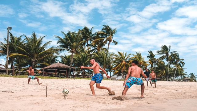 Visite De La Plage D`Aguas Belas